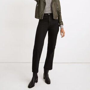 Madewell Slim Wide-Leg Crop Jeans in Lunar Wash - 30